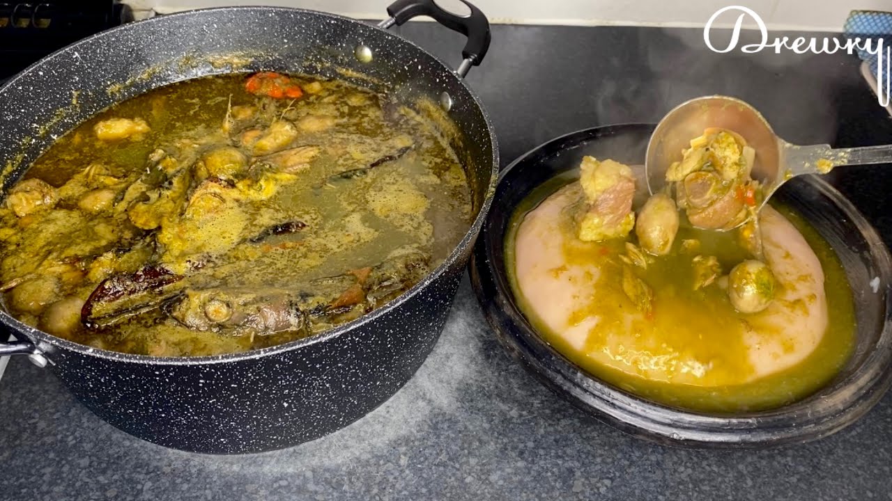 ABUNUBUNU NKWAN  / GREEN SOUP RECIPE/ GHANA FOOD