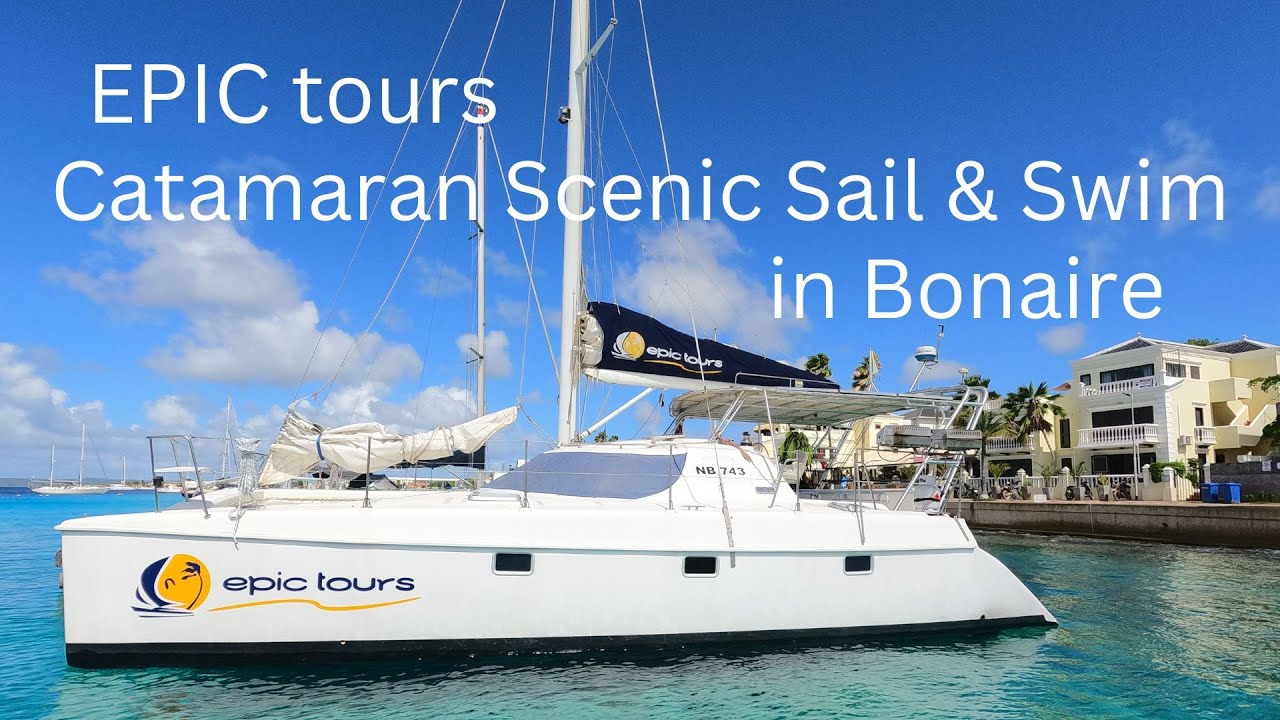 Bonaire EPIC Catamaran Scenic Sail & Swim in the Bonaire Marine Park Snorkel Cruise excursion