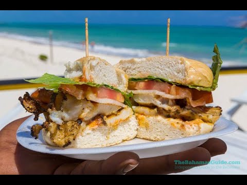 Tony making the freshest Conch Burger!