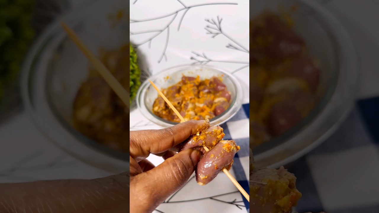 how to prepare chicken heart/very mouthwatering #shortfeed #ghana #shorts #food #ghanafoodrecipe