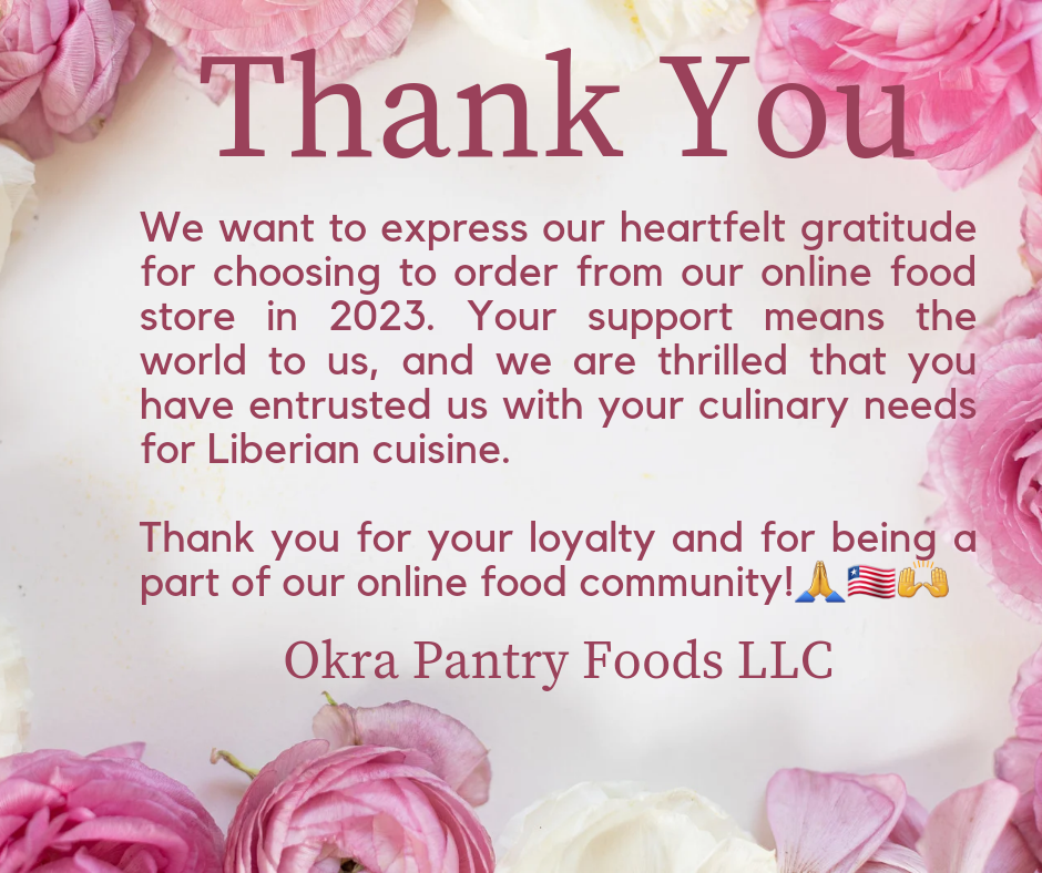 Thank you!!! – OKRA PANTRY