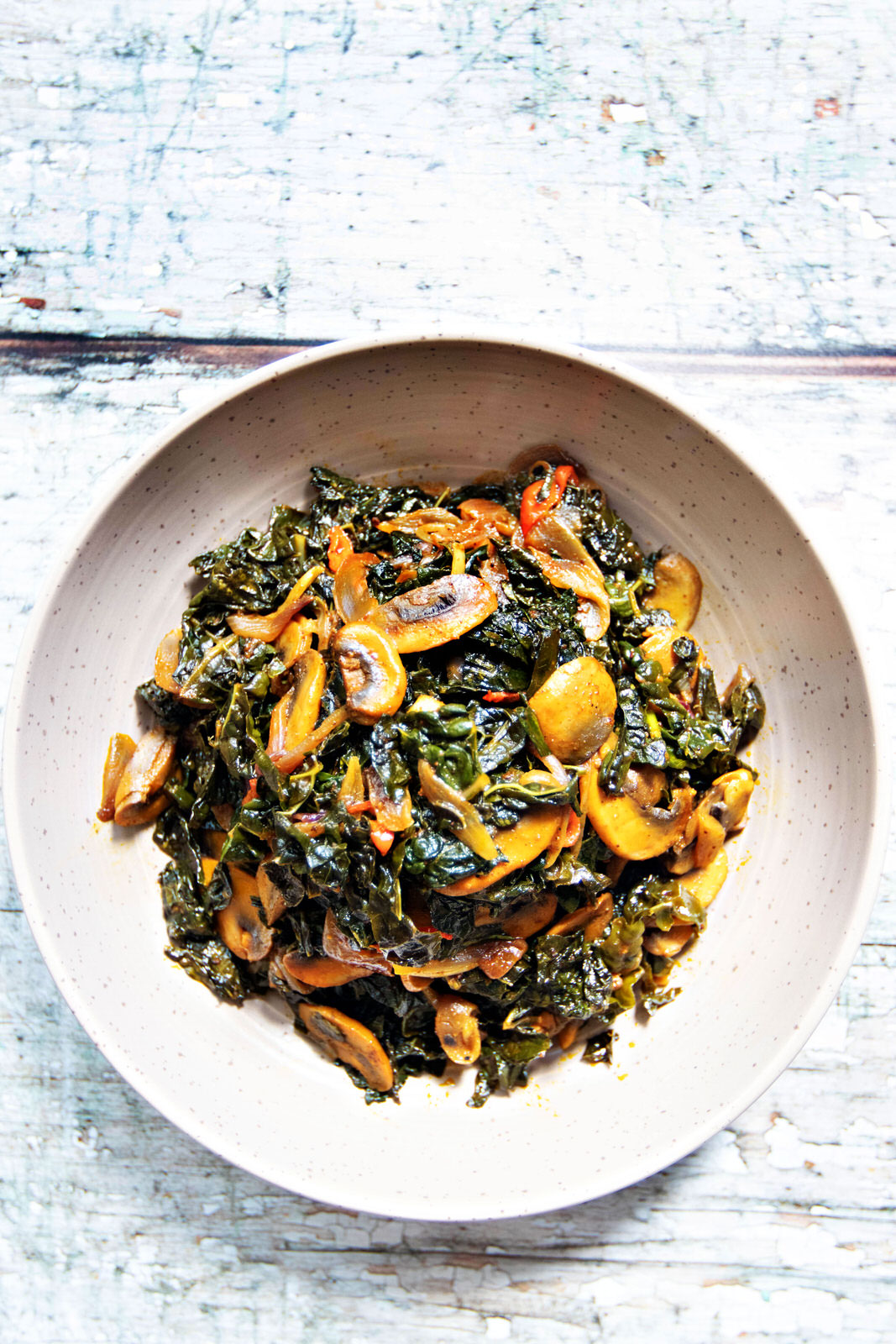 Sautéed Kale and Mushrooms – Plant Food Federation