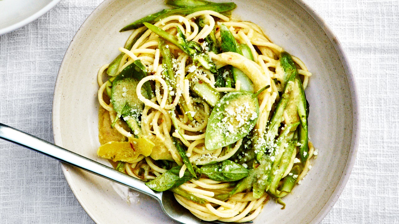 Lemony Asparagus Pasta Recipe | Bon Appétit