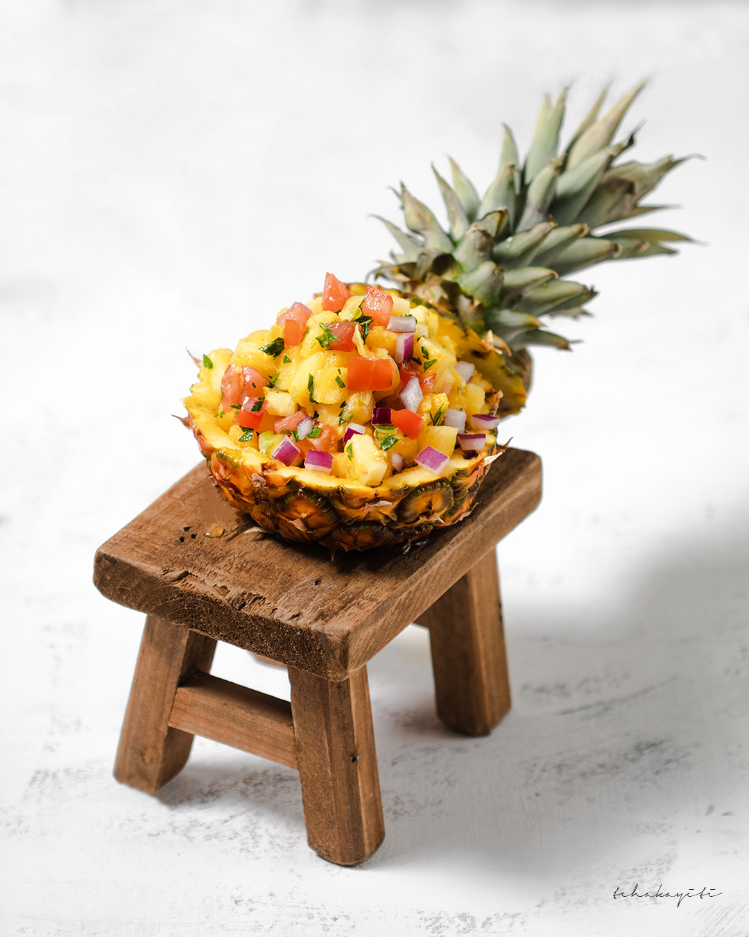 Salade Ananas Tomates Ensoleillée | Tchakayiti, Cuisine haïtienne