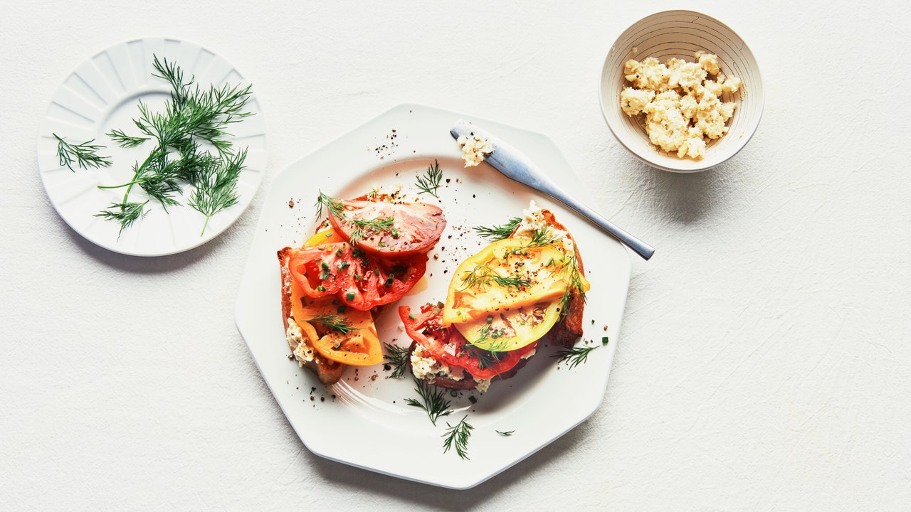 Tomato Toast With Blue Cheese Butter Recipe