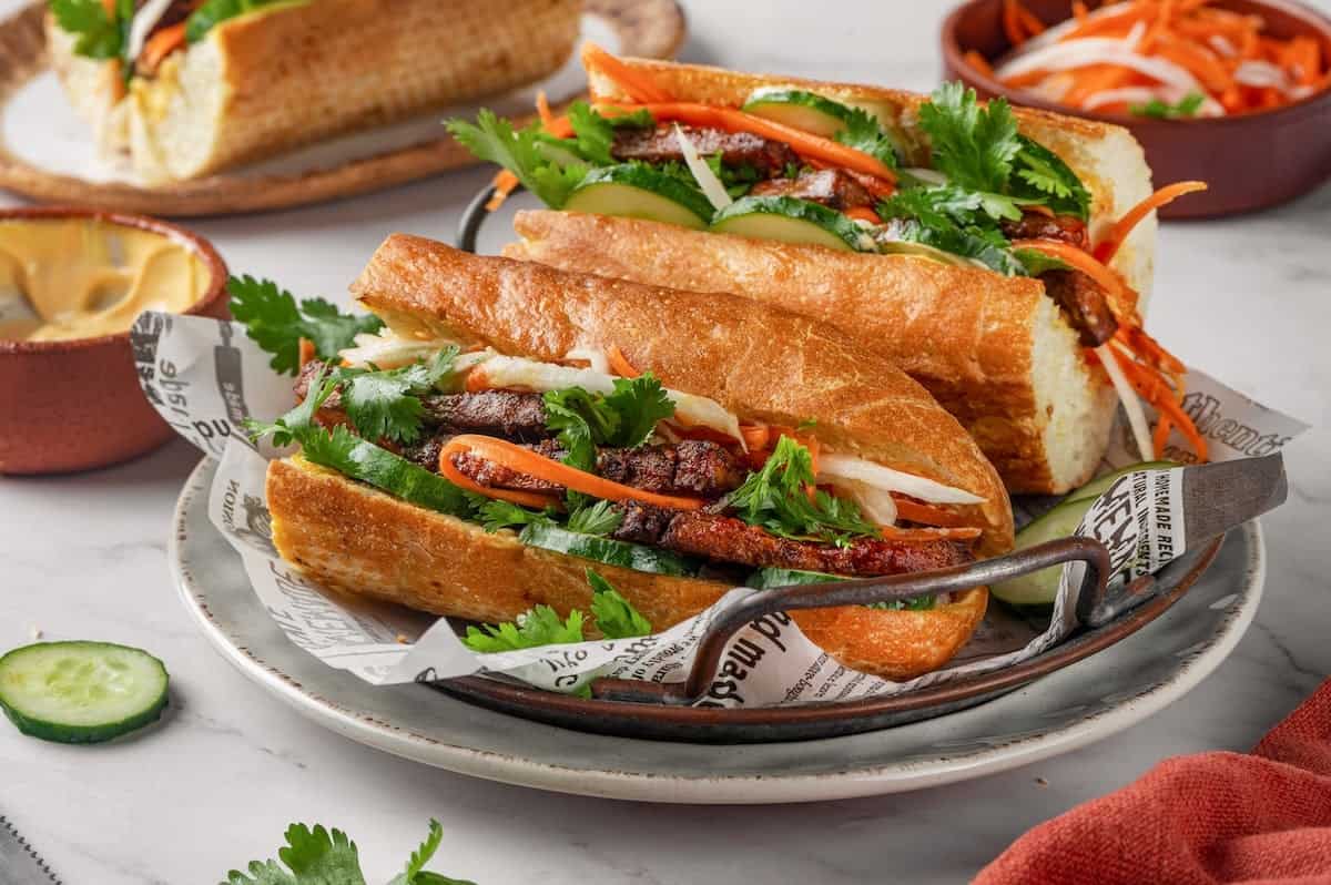Crispy Tofu Banh Mi With Pickled Veggies