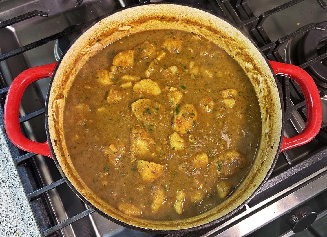 Curry Aloo, Vegan Curry Potatoes. A Vegetarian Delight