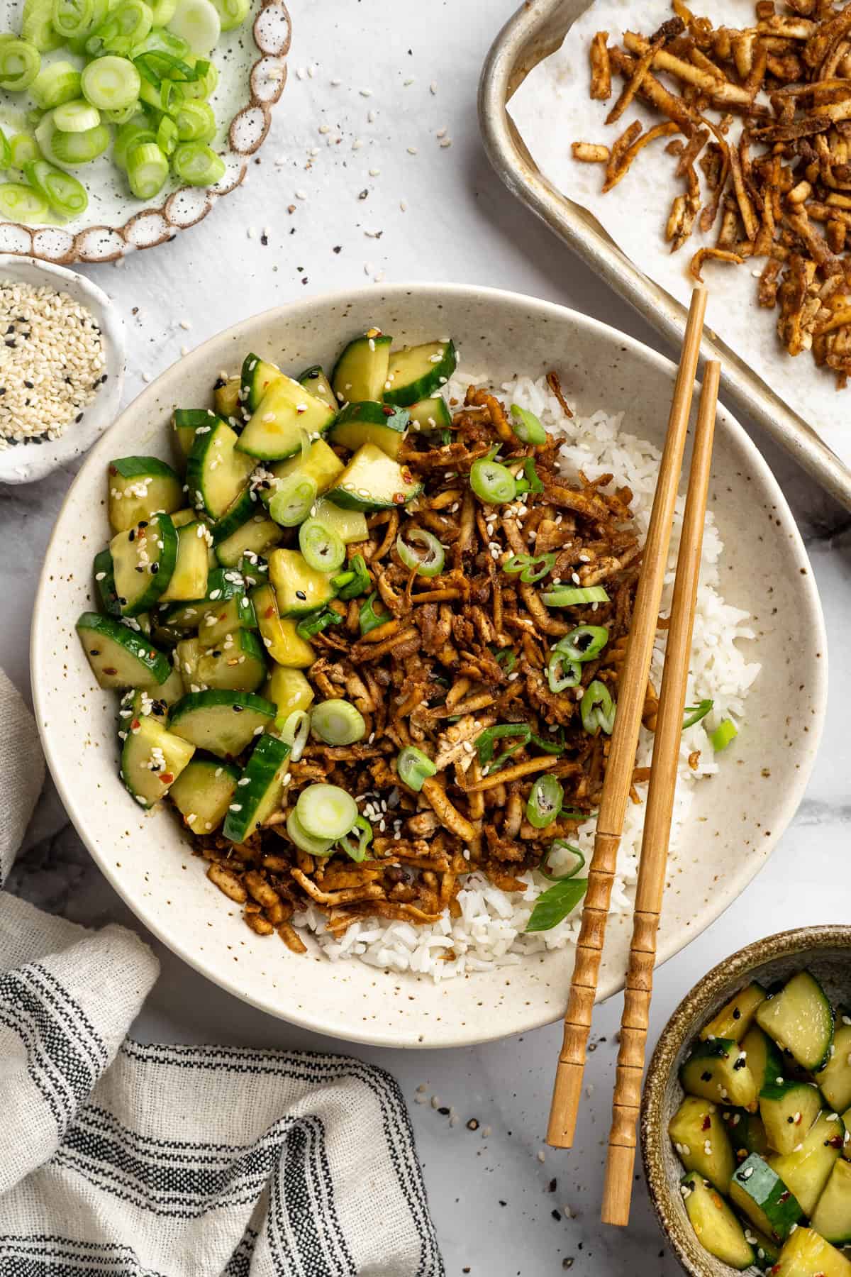 Crispy Shredded Tofu Recipe | Jessica in the Kitchen